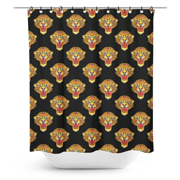 Angry Jaguar Shower Curtain