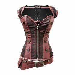 A Perfect Storm Steampunk Brown Corset