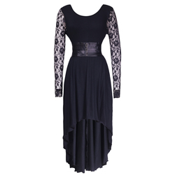 Floral Sleeves Gothic Dress